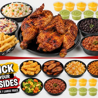 Whole Chicken + 3 SIDES 🍗🔥