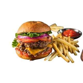 Single Cheese Burger + Fries & 12oz Drink ( 🔥 🔥 )